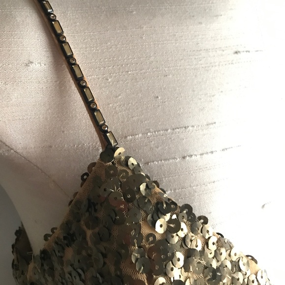 Alberto Makali Gold Sequin Dress - Picture 3 of 5